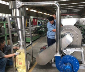 Milling
machine (with
cyclone & 7.5
hp blower)